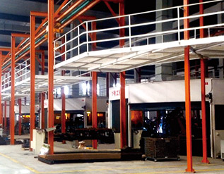 水稻收割機底盤焊接生產線